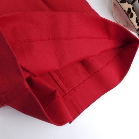 See By Chloe Anthropologie Thick Red Pleated Stretch Scoop Neck Dress Sz… - Picture 3 of 14